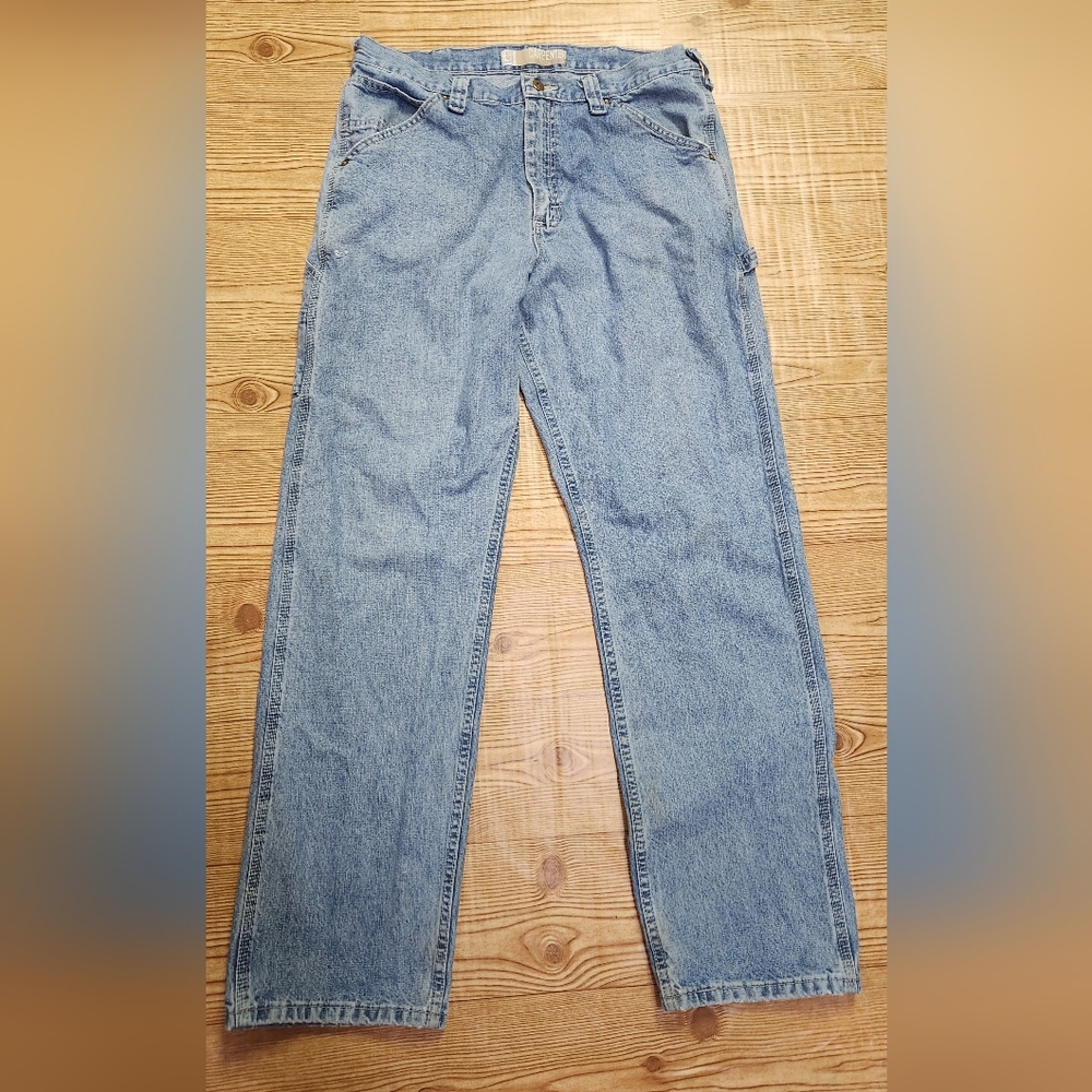Vintage 90's Lee Dungaree Carpenter Jeans Size 34x34